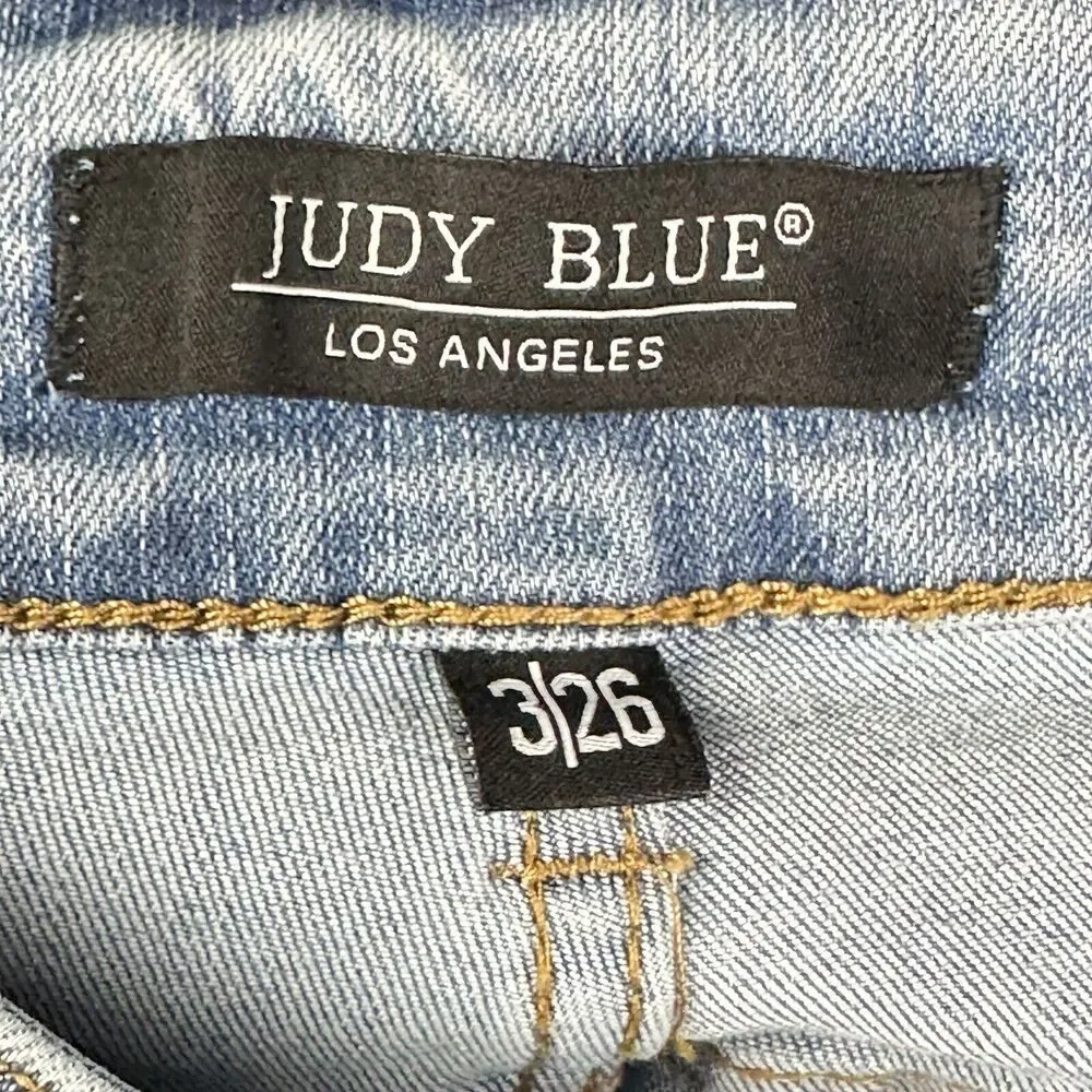 Judy Blue Light Blue Flare & Wide Leg Jeans - Picture 11 of 14